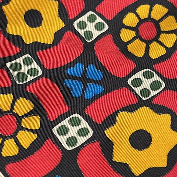 Multicolored Print Hand Rolled Scarf - Picture 8 of 10